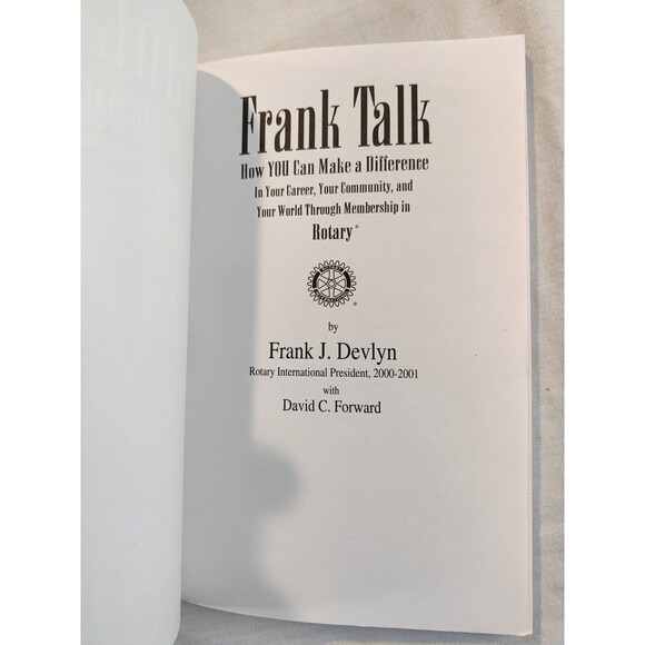 Frank Talk - Paperback By Frank J. Devlyn-2002 - Picture 3 of 4